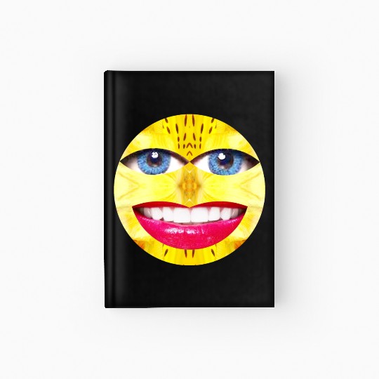 Smile Face Have a Nice Day Promote Happiness Joy Hardcover Journal