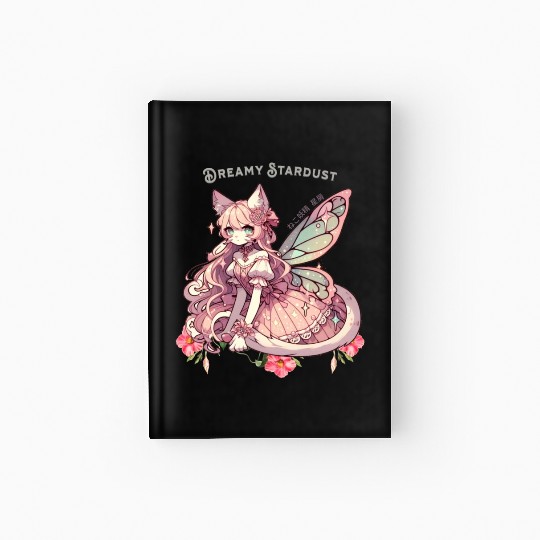 Enchanted Dreamy Stardust-A Cat Fairycore Fantasy Hardcover Journal