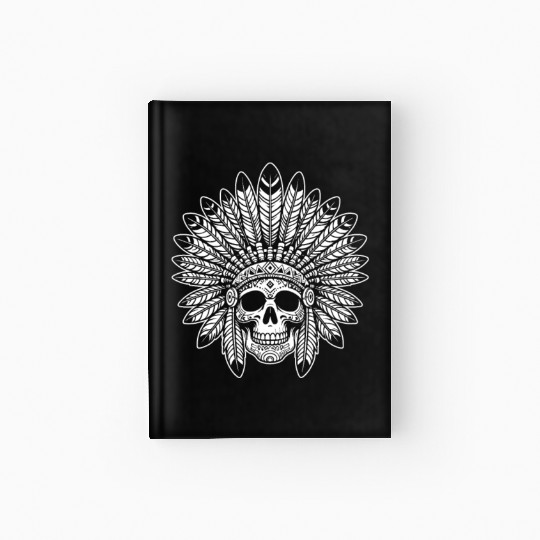 Indigenous Native American Skull Head Hardcover Journal