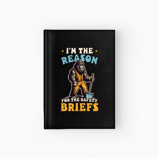 Road Worker Reason For Safety Briefs Hardcover Journal