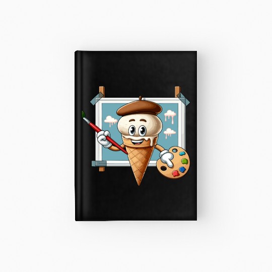 Creative Ice Cream Character Masterpiece Hardcover Journal