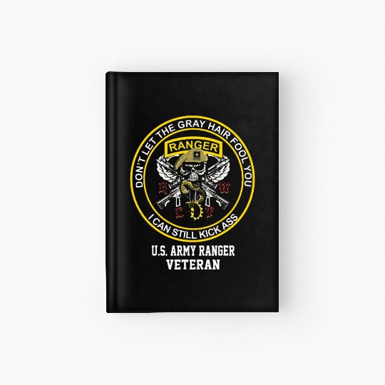 Retired US Army Ranger Veteran USA Military Vet Hardcover Journal