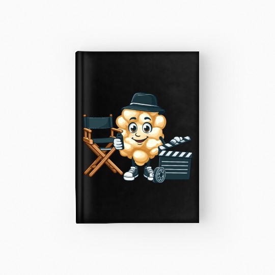 Popcorn Movie Fan Cinema Hardcover Journal