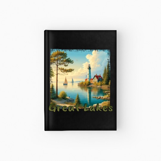 Great Lakes USA - Sailing and Motorboating Hardcover Journal
