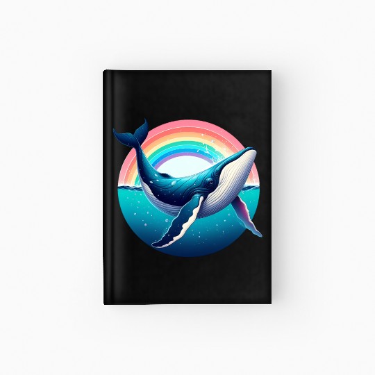 Vintage Whale Hardcover Journal