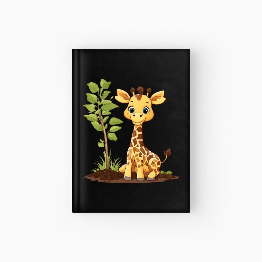 Earth Day Giraffe: Vibrant, Cute Design Hardcover Journal