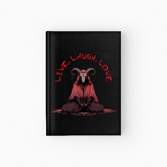 Live, Laugh, Love Baphomet Hardcover Journal