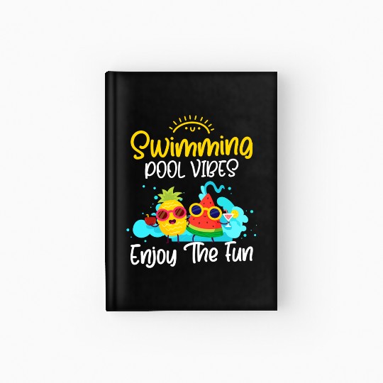 Pool Summer Pool Party Friends Hardcover Journal