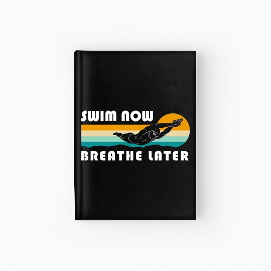 Swimming Pool Swimming Trunks Hardcover Journal