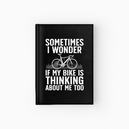 Cycling Art For Women Bike Rider Track Racing Hardcover Journal