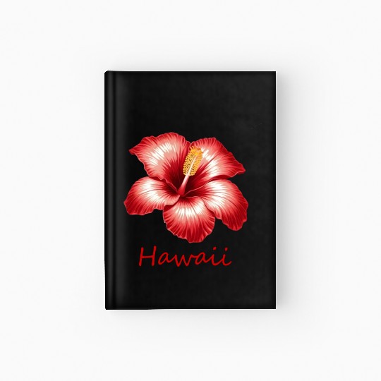 Tropical hawaii flower Hardcover Journal