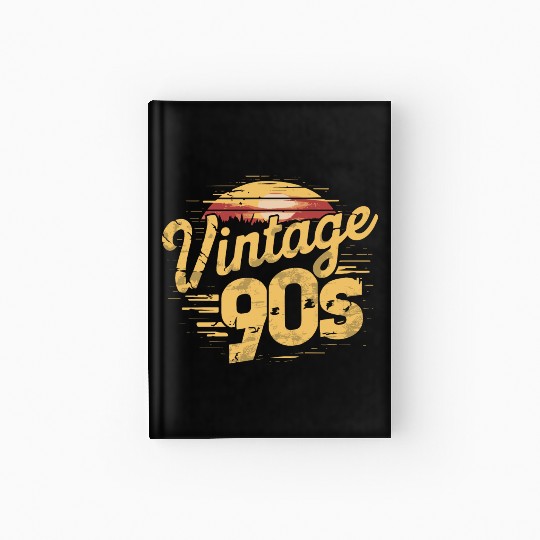 Nostalgic Vintage 90s Sunset For all, who Love Hardcover Journal
