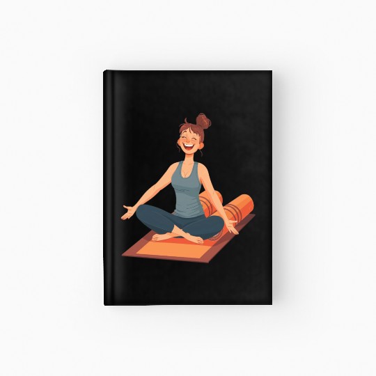 Joyful Yoga Moment Meditation Pose Hardcover Journal