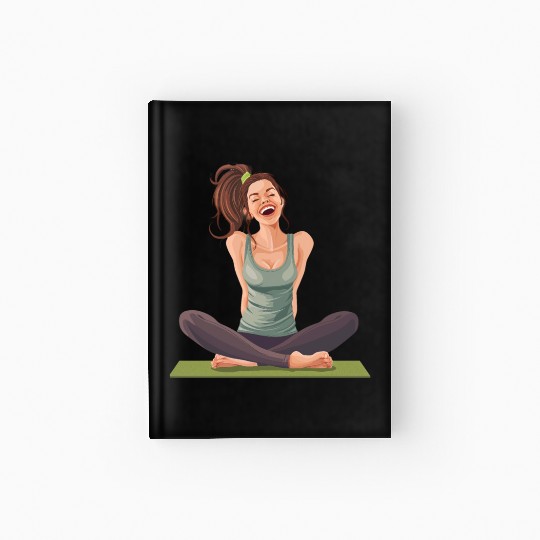 Joyful Yoga Moment Meditation Pose Hardcover Journal