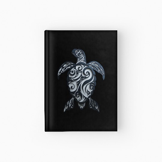 Tribal Sea Turtle Hardcover Journal