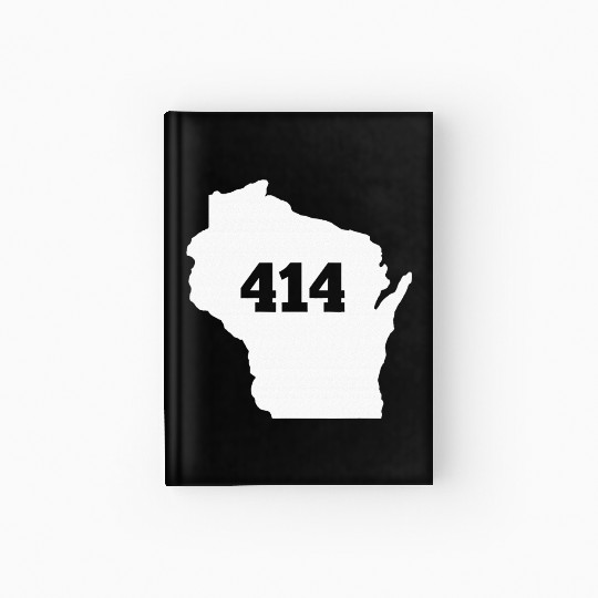 Wisconsin 414 Area Code Hardcover Journal