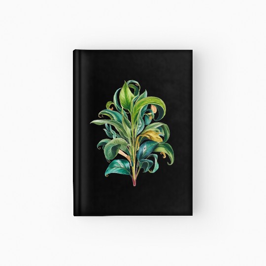Watercolor Plant Hand Painted Hardcover Journal