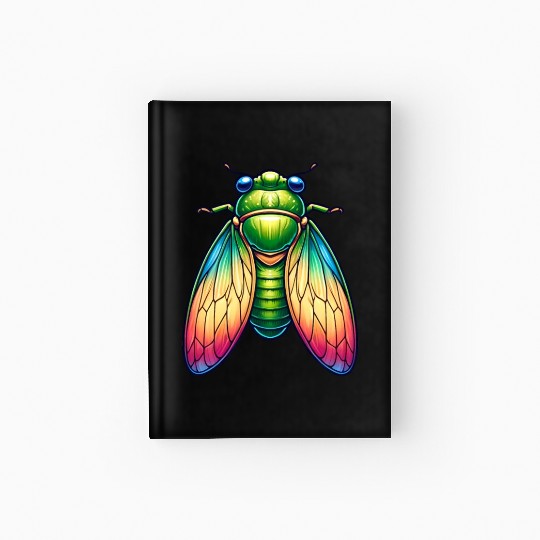 Colorful Cicada Hardcover Journal