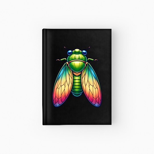 Colorful Cicada Hardcover Journal