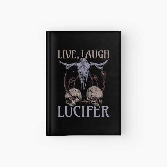 Live Love Lucifer Goth Festival Death Metal Hardcover Journal