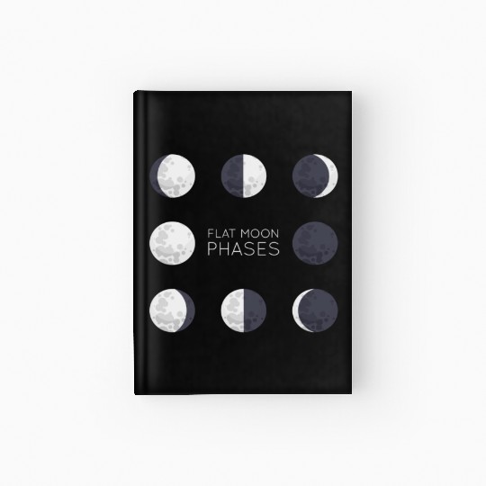 Cool Full Moon - Solar Eclipse, Moon Phases Total Hardcover Journal