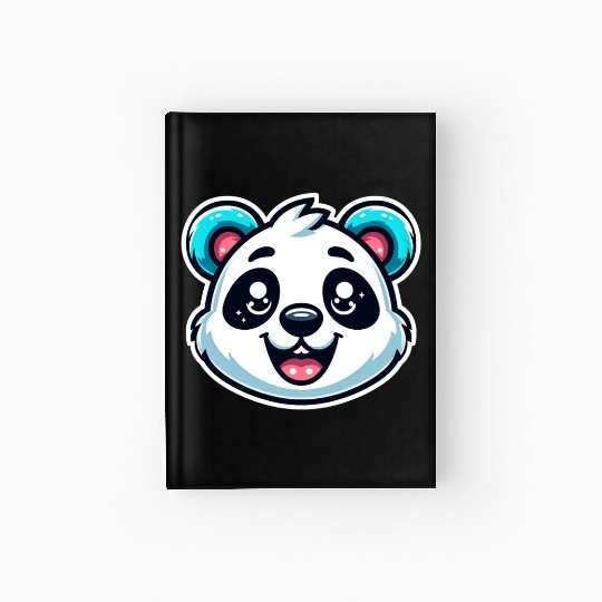 Cute Panda Cute Baby Panda Face Hardcover Journal