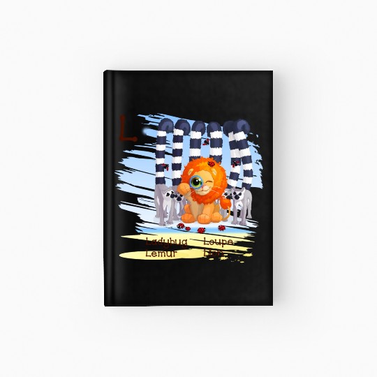 L Alphabet Ladybug Loupe Lemur Lion Hardcover Journal