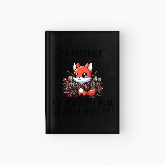 Zombie Apocalypse Fox Hardcover Journal