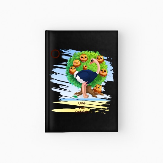 Unique Creative Cute O Alphabet Owl Oak Ostrich Hardcover Journal