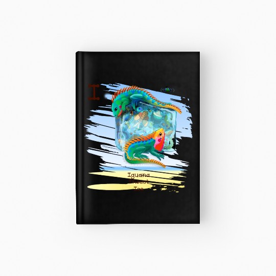 Unique Creative Cute I Alphabet Iguana Insect Ice Hardcover Journal