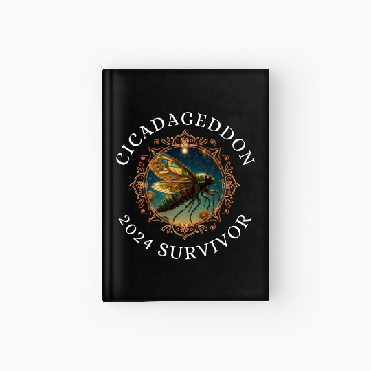 Cicadageddon Invasion Tour 2024 Funny Cicada Event Hardcover Journal