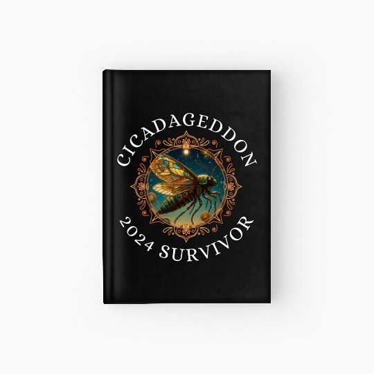 Cicadageddon Invasion Tour 2024 Funny Cicada Event Hardcover Journal