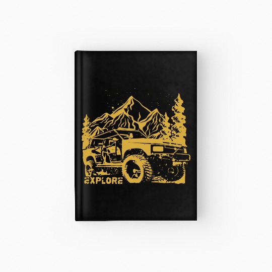 Jeep Car and Nature Mount Hardcover Journal