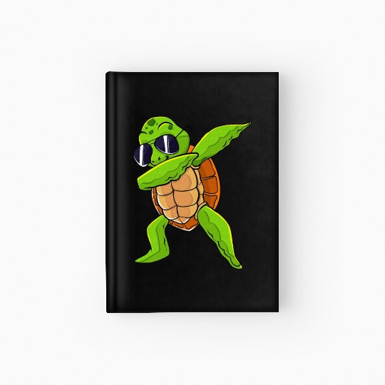 Dabbing Sea Turtle Animal Lover Save The Turtles Hardcover Journal