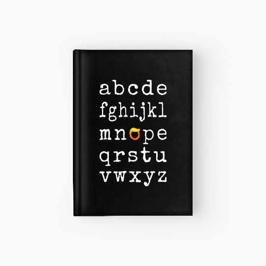 Anti-Trump Alphabet - Nope V Hardcover Journal