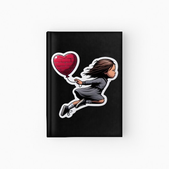 Girl with Balloon by Banksy, Iconic Street Art Hardcover Journal