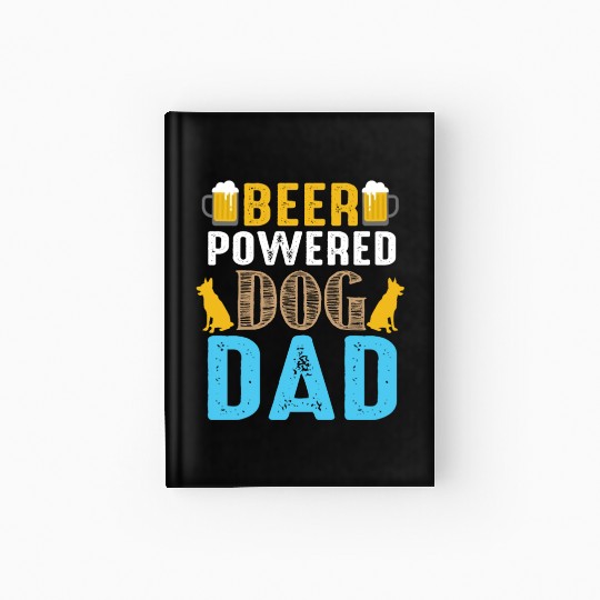 Bear powered dog dad Hardcover Journal