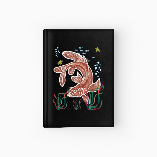 Cat Fish Hardcover Journal