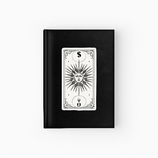 The Sun Tarot Card Reader Astrology Occult Hardcover Journal