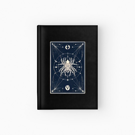 Spider Tarot Card Reader Astrology Occult Hardcover Journal