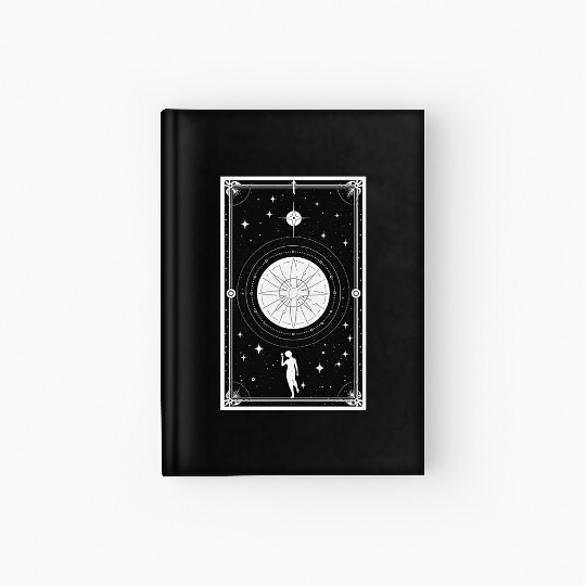 Tarot Card Astrology Occult Mystical Witchy Hardcover Journal