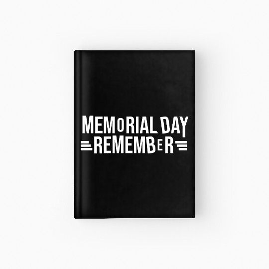Memorial Day Commemorative Design Hardcover Journal
