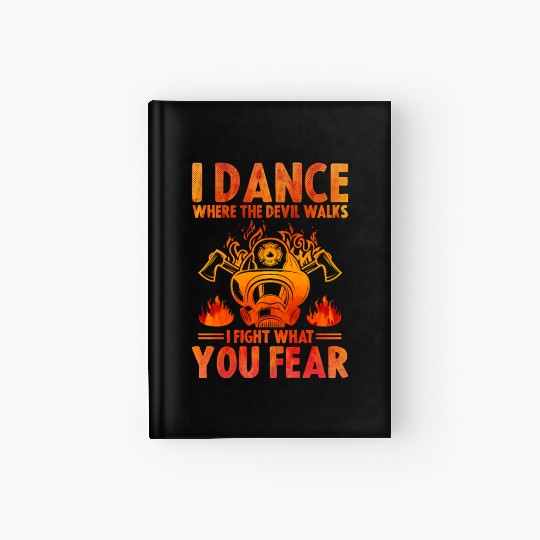 Fire Firetruck Firefighter Fireman Firefighting Hardcover Journal