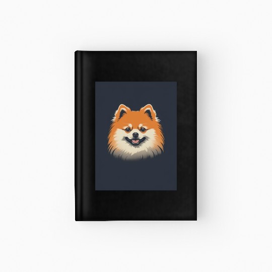 Pomeranian Dog 1 - Japanese Old Vintage Hardcover Journal