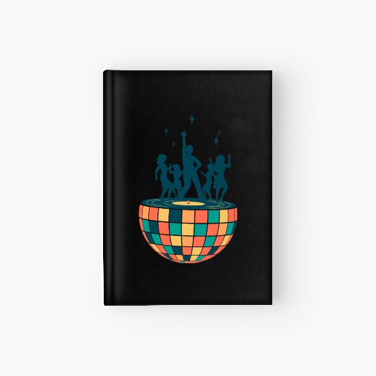 Disco ball - Dancing - Groovy - Clockwork Elements Hardcover Journal