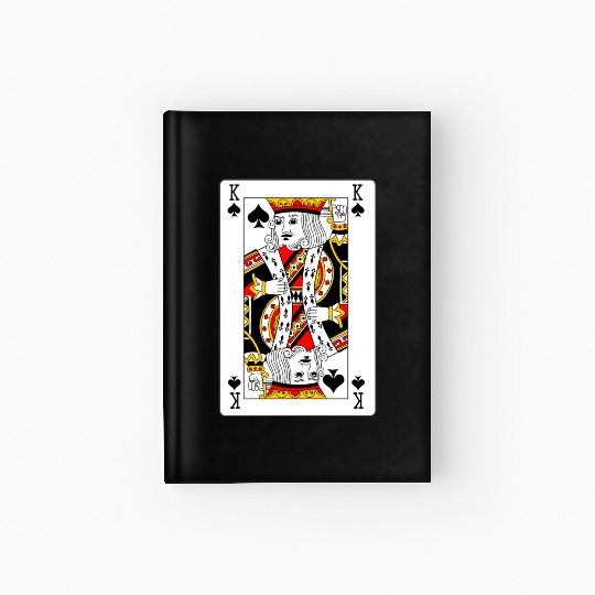 King of Spades Playing Card Hardcover Journal