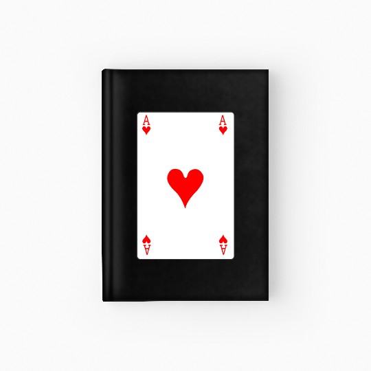 Hearts Playing Card Hardcover Journal