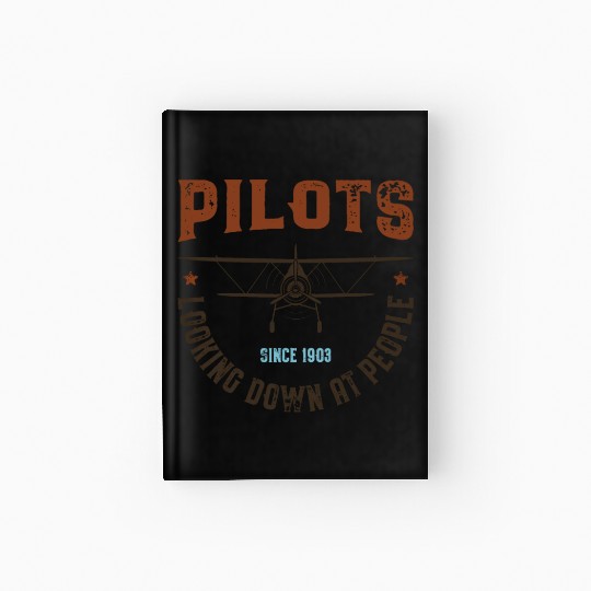 Pilots Looking Down at People Hardcover Journal