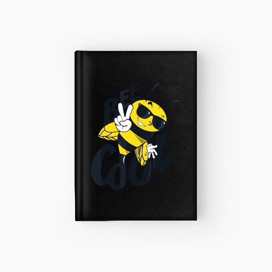 Bee Cool apparel for boys girls Love Peace Jelly Hardcover Journal