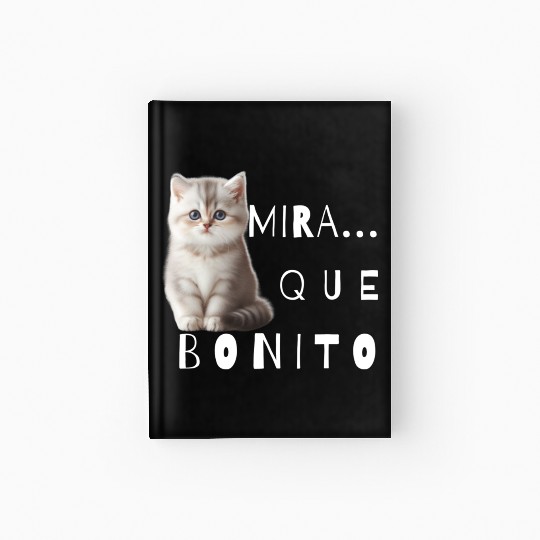 Look how nice kitten Hardcover Journal